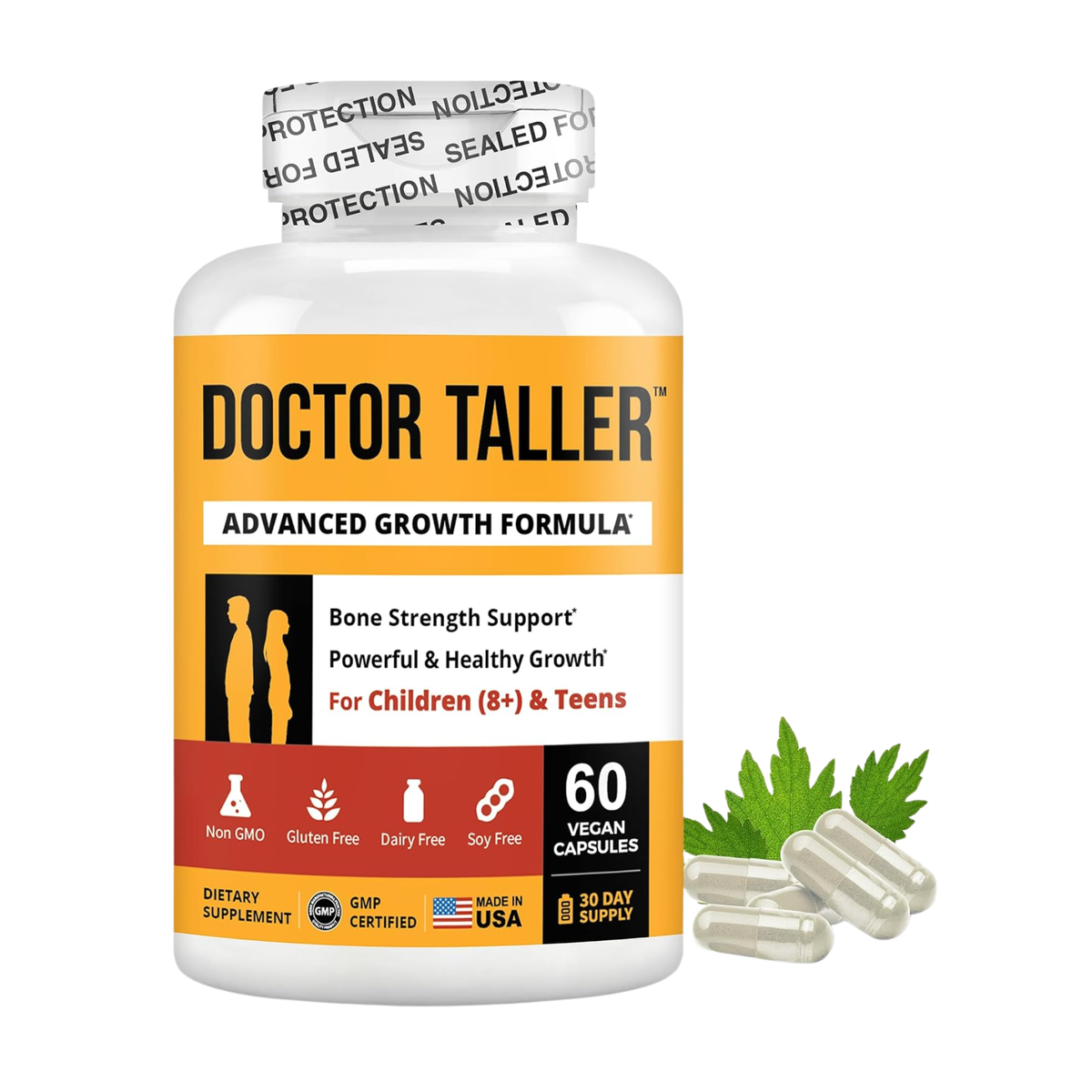 Doctor Taller Advanced Growth Formula for Bone Strength — 60 Vegan Capsules