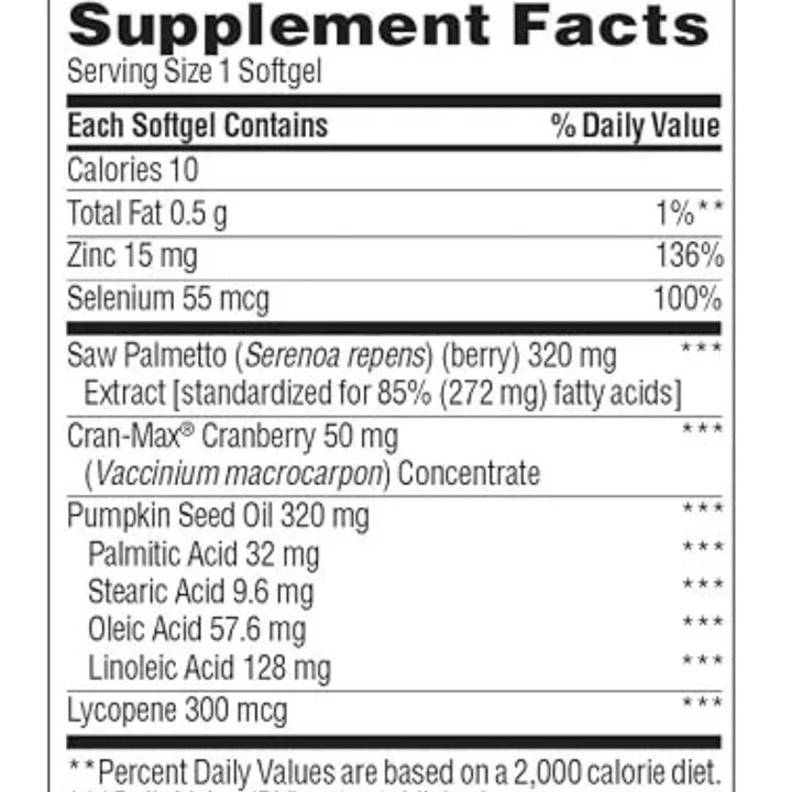 Trunature Prostate Plus Health Complex 250 Softgels