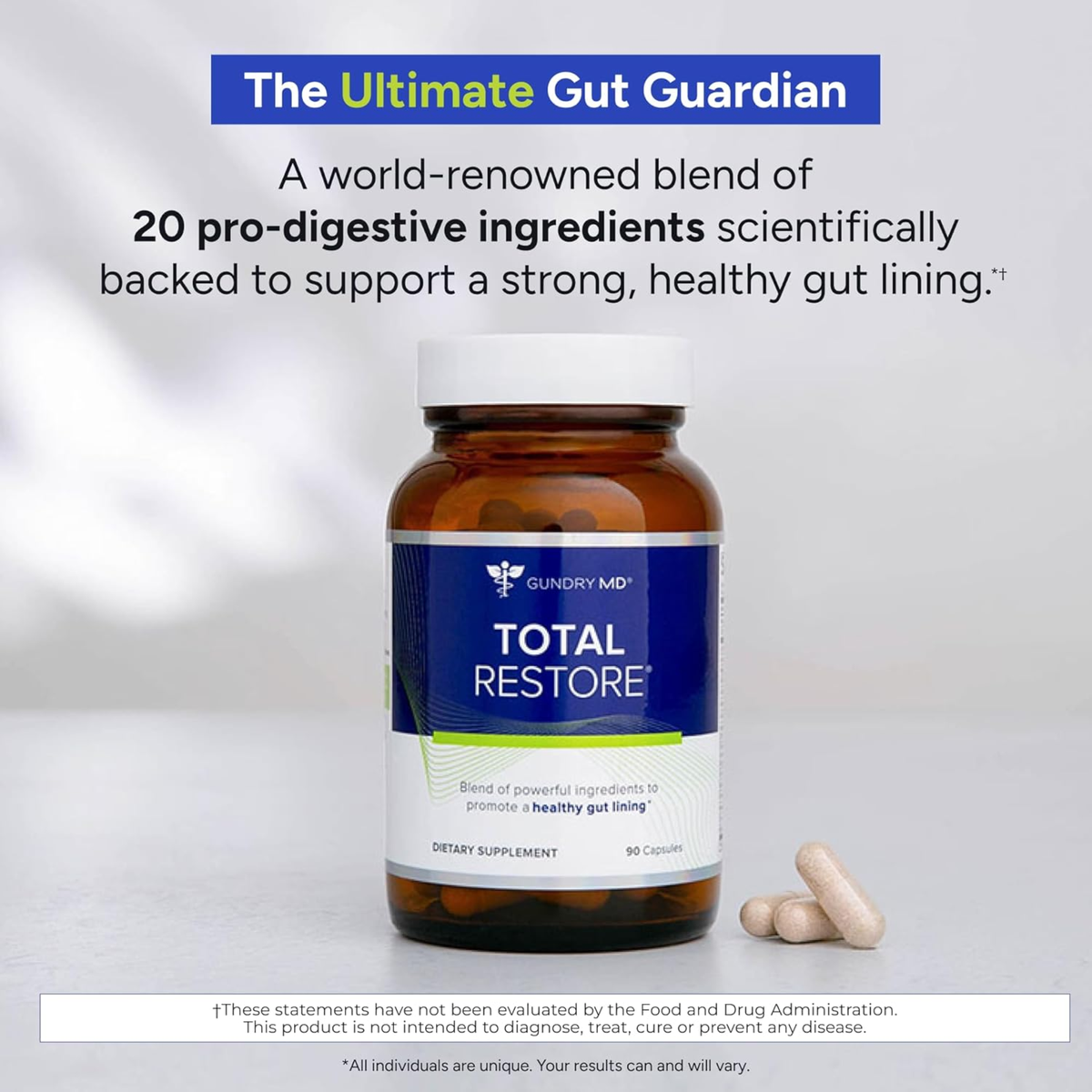 Gundry MD Total Restore, 90 Capsules