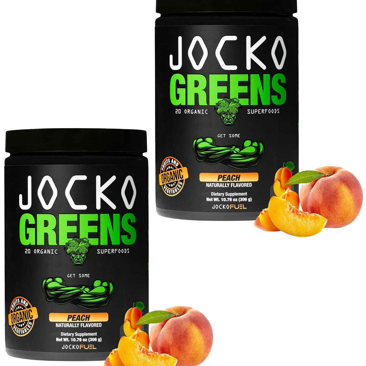 Jocko Greens Peach - Organic Superfood Powder