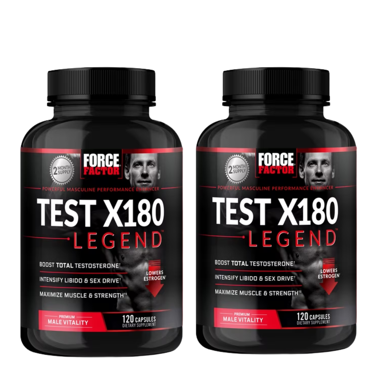 Force Factor Test X180 Legend Testosterone Booster - 120 Capsules