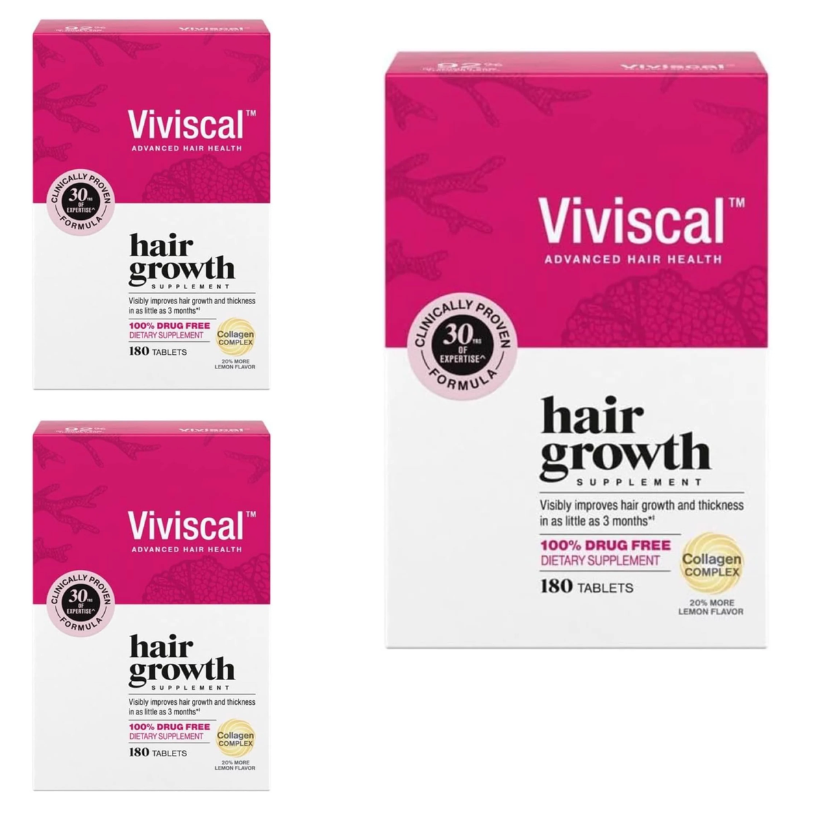 Viviscal Advanced Hair Health Hair Growth Supplement - 180 Tablets
