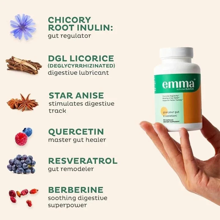 Emma Gut Health Support 60 Capsules ( Pack of 3 )