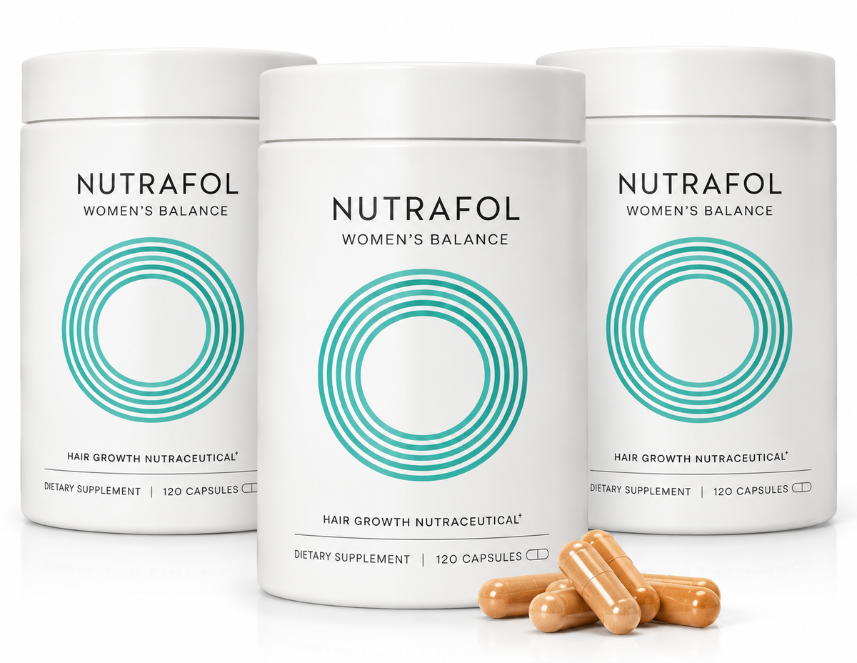 Nutrafol Women's Balance Hair Growth Nutraceutical Supplement, 120 Capsules