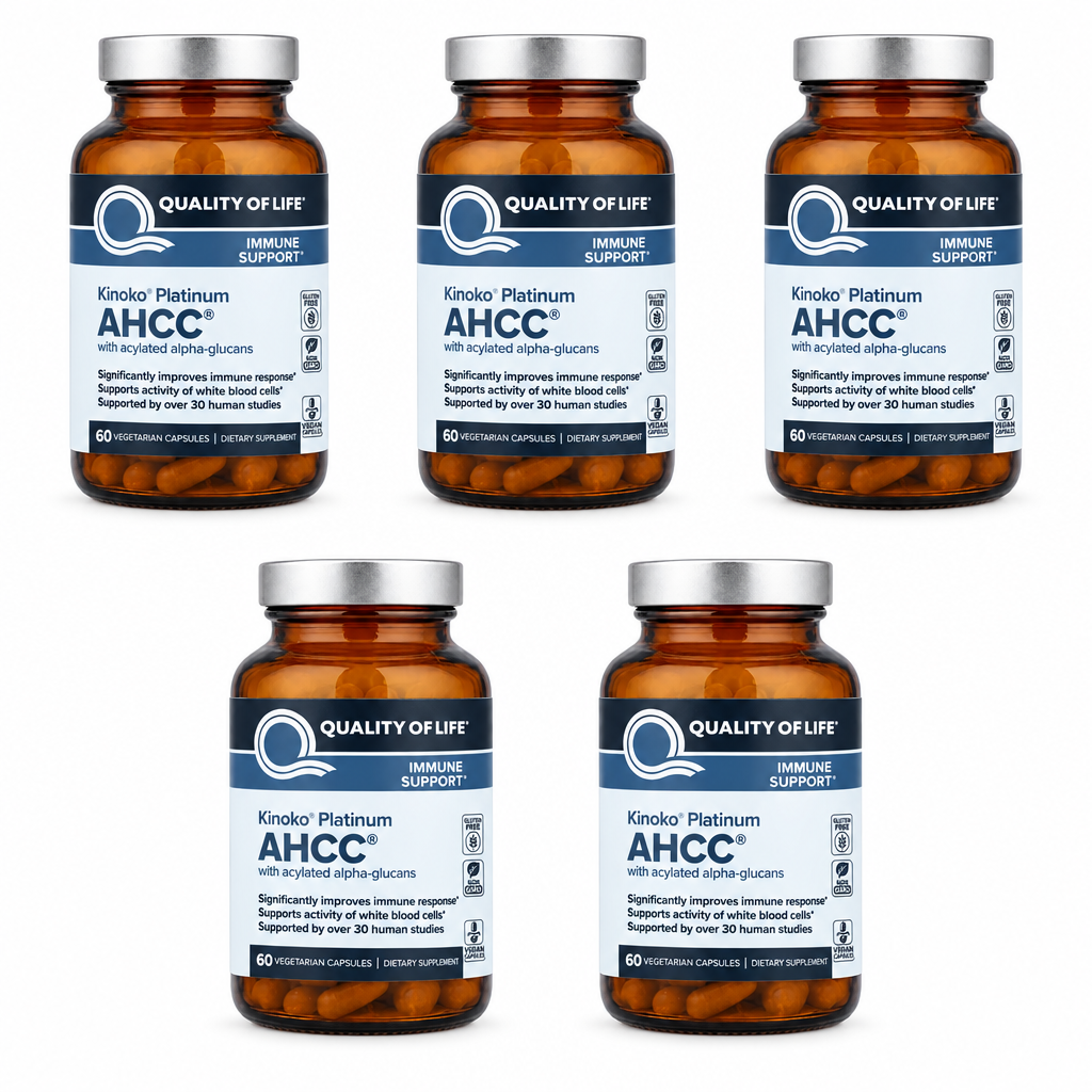 AHCC Immune Support 60 Vegicaps ( Pack of 5 )