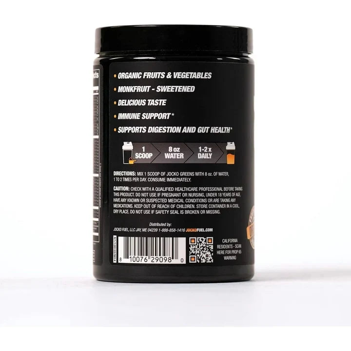 Jocko Greens Peach Organic Superfood Powder ( Pack of 2 )