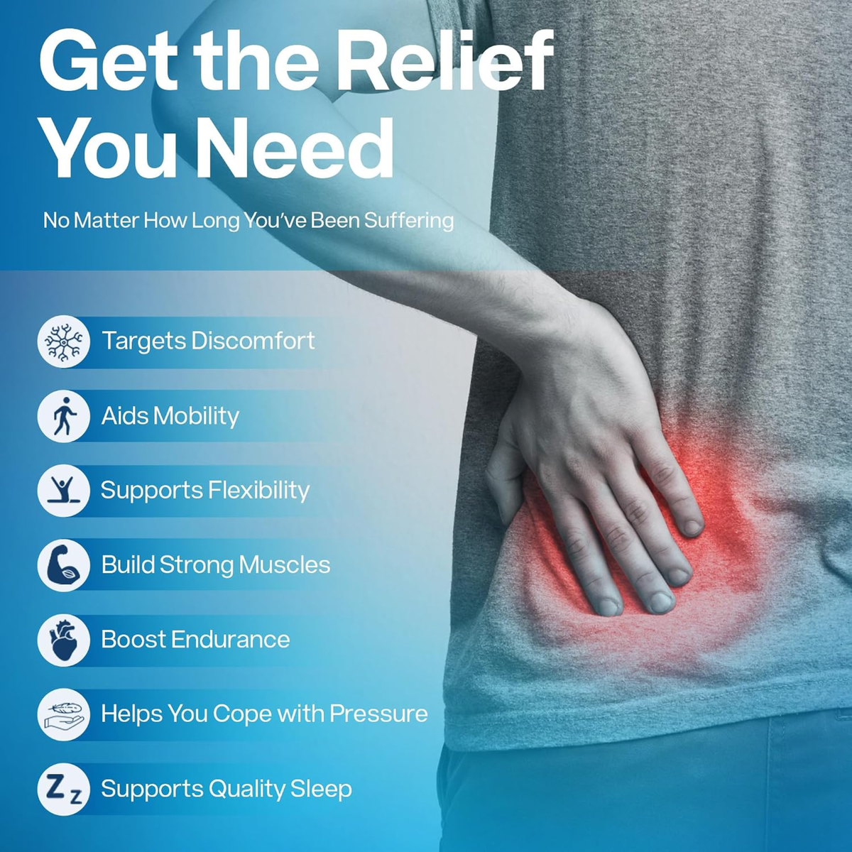 SciatiEase Daily Sciatic Nerve Support Formula with AlphaPalm, PEA, Vitamin B Complex, and 300mg Alpha Lipoic Acid