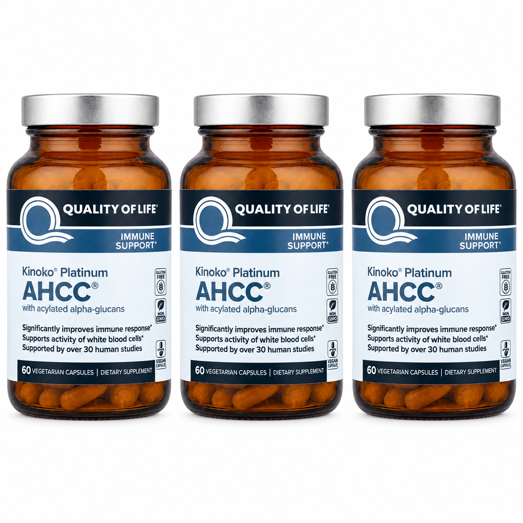 AHCC Immune Support 60 Vegicaps ( Pack of 3 )