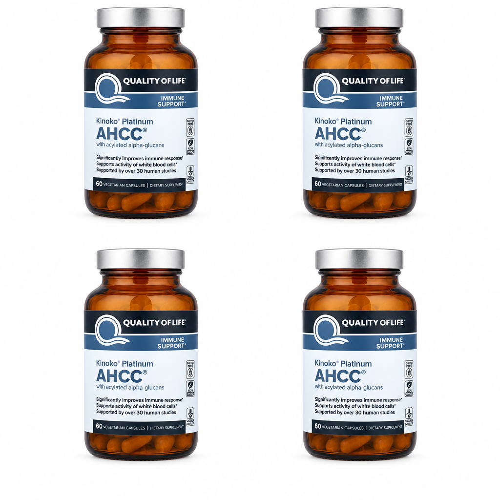 AHCC Immune Support 60 Vegicaps ( Pack of 4 )