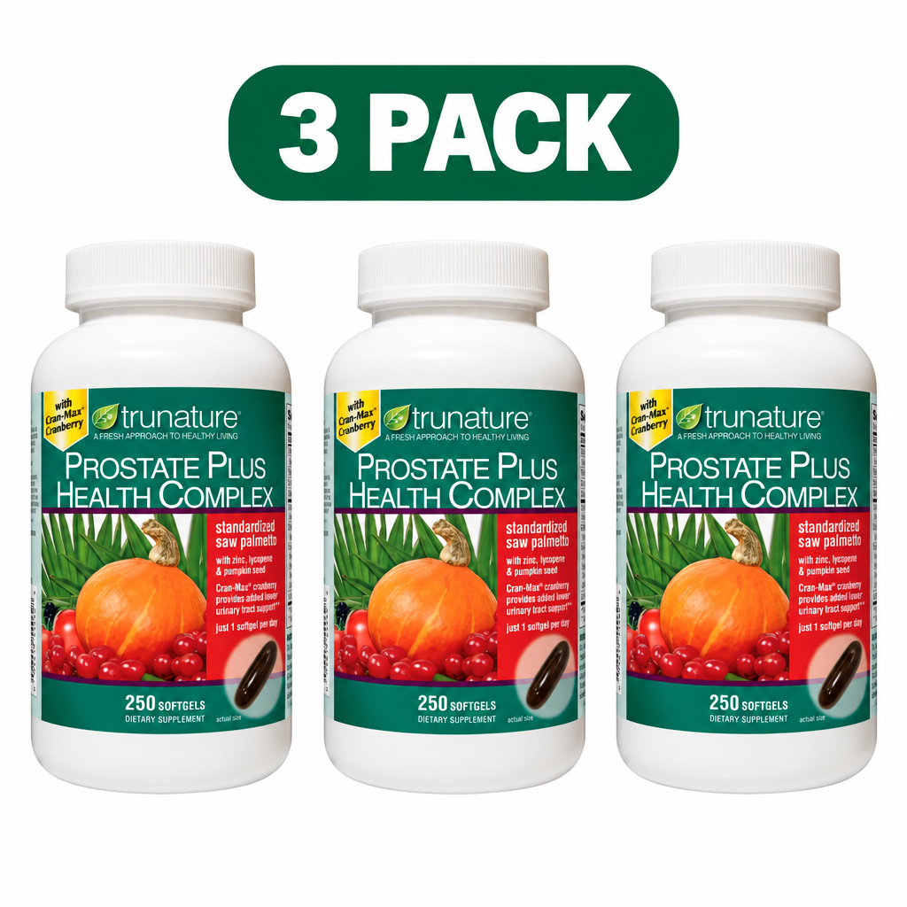 Trunature Prostate Plus Health Complex 250 Softgels ( Pack of 3 )
