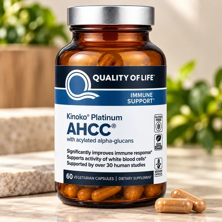 AHCC Immune Support 60 Vegicaps ( Pack of 4 )