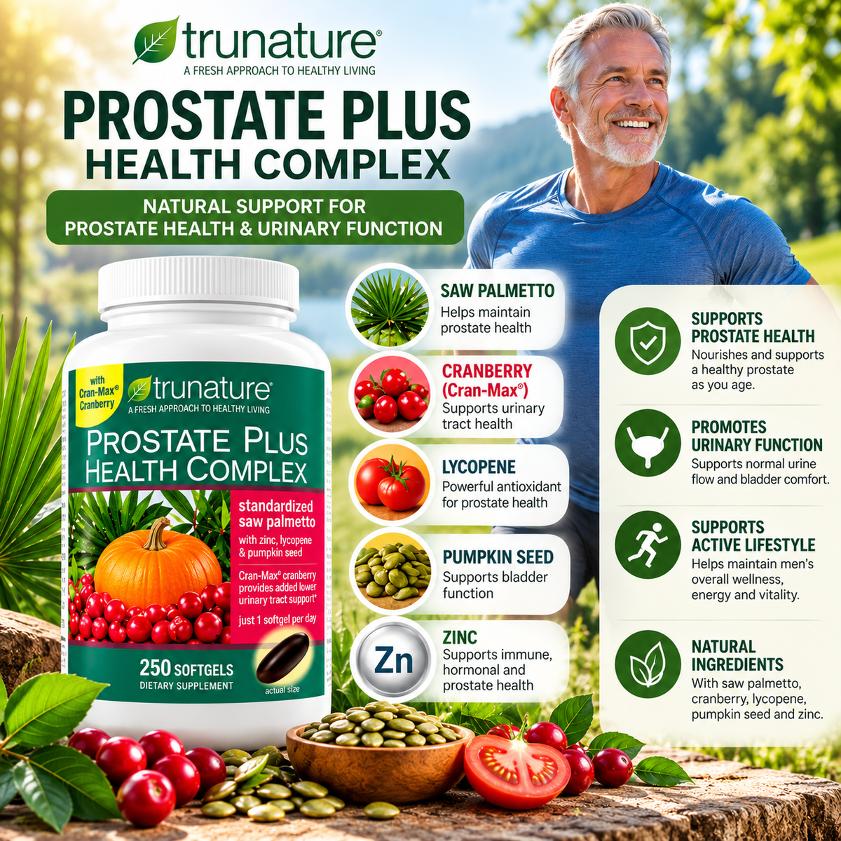 Prostate Plus Health Complex 250 Softgels ( Pack of 4 )