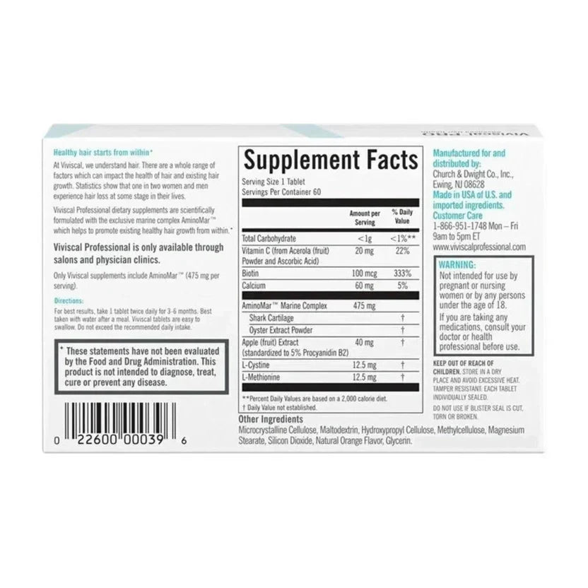 Viviscal PRO Advanced Hair Health Supplement 180 Tablets
