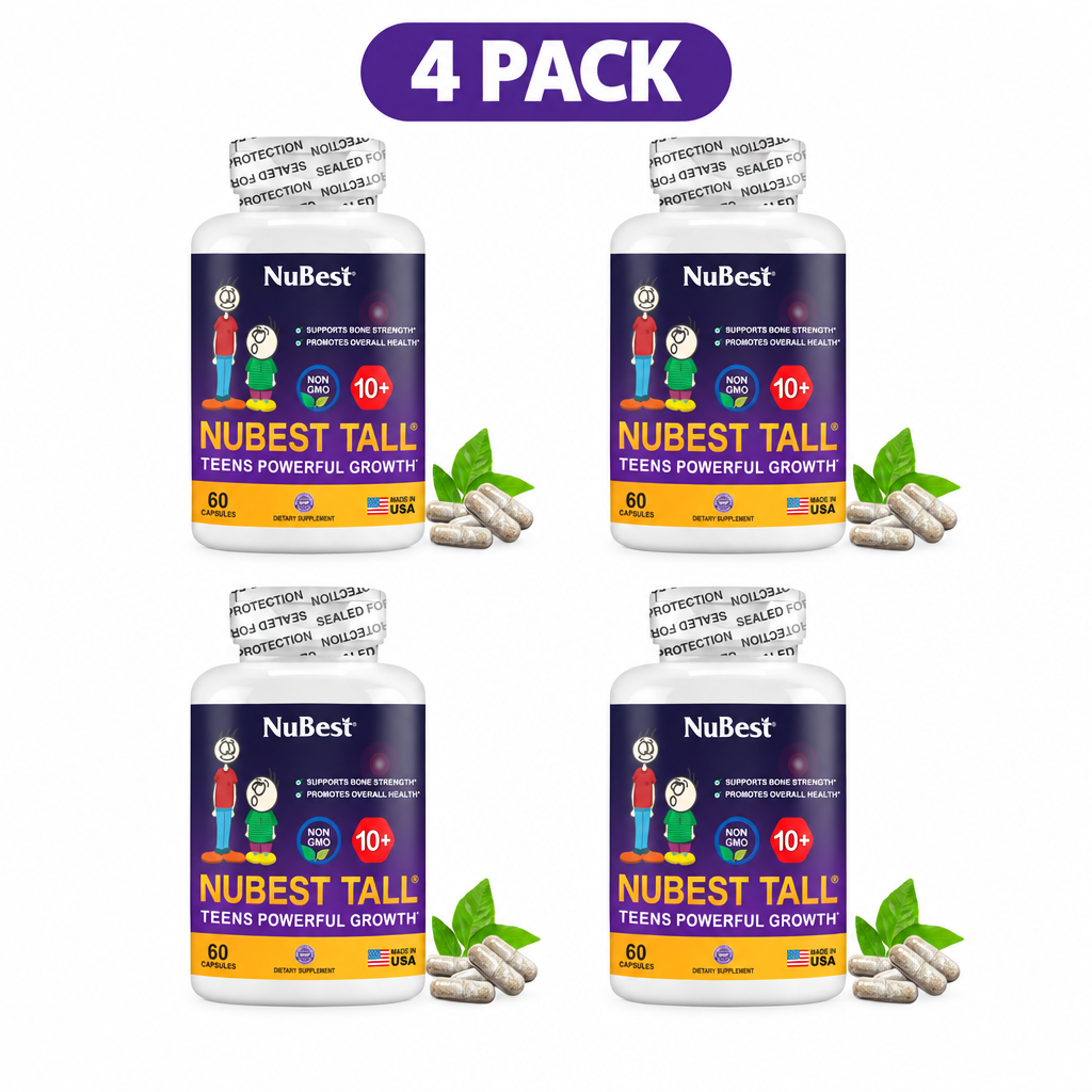 NuBest Tall 10+ Teens Growth Formula 60 Capsules ( Pack of 4 )